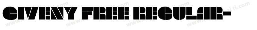 Giveny Free Regular字体转换